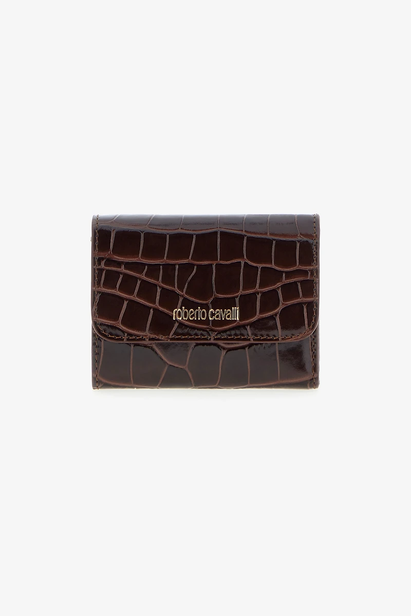 Crocodile-print wallet