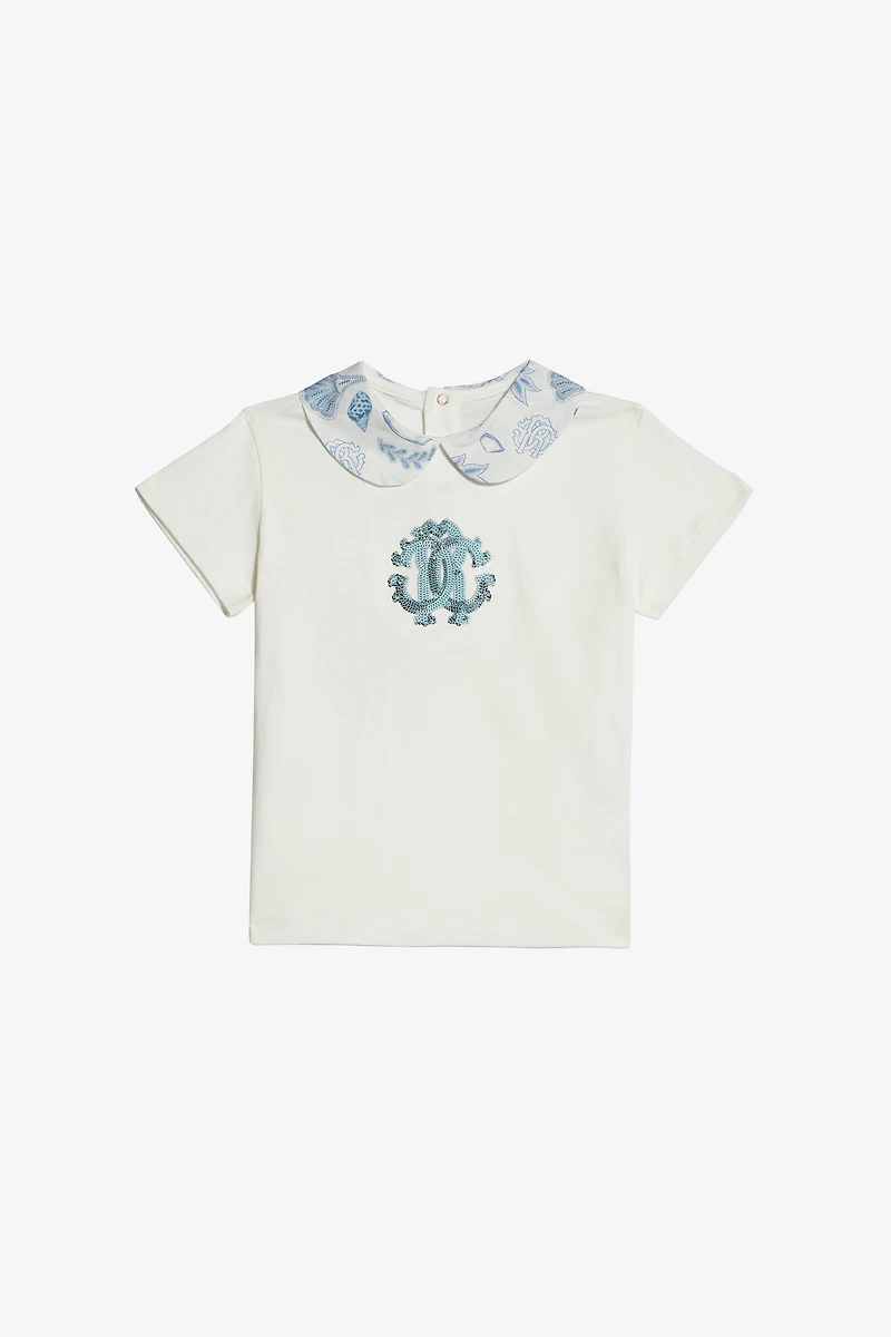 T-Shirt With Sequin RC Monogram
