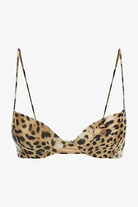 Jaguar Skin print bikini top