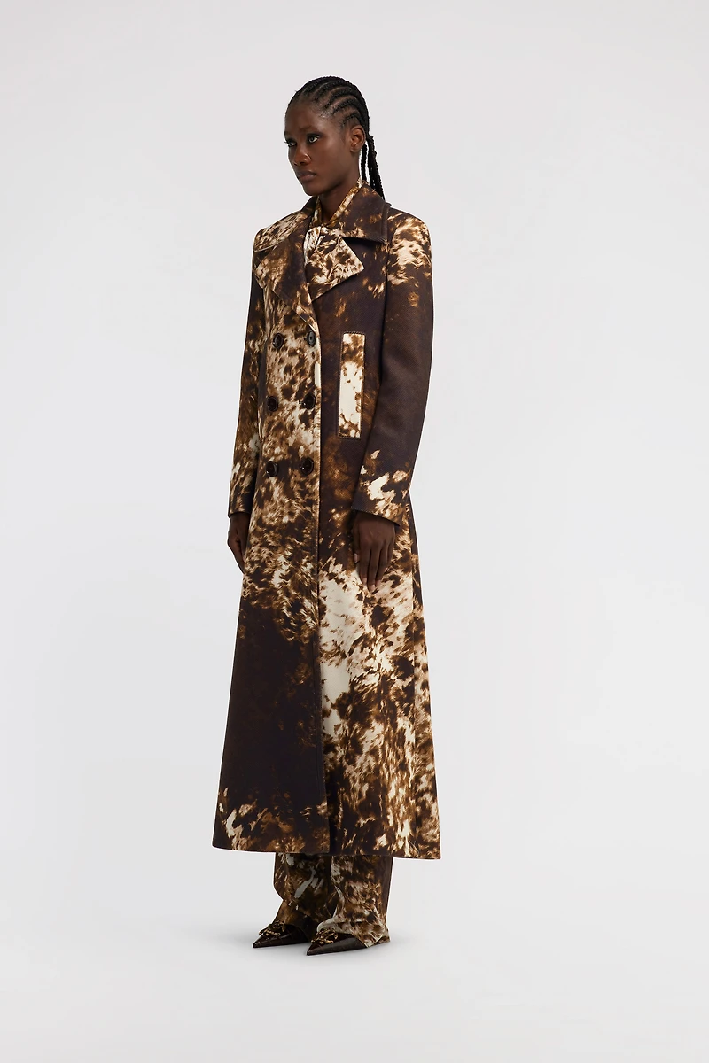 Appaloosa Print double-breasted Trench
