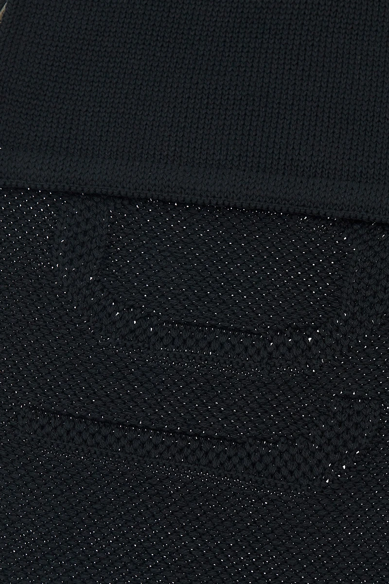 Wool Blend Scarf with Logo Workmanship