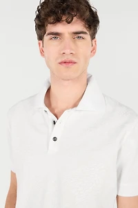 Snake Scale-Print Polo