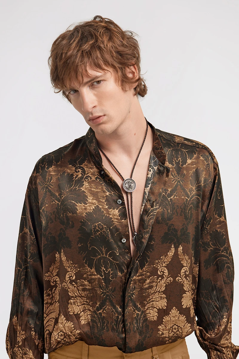 Necklace Bolo Tie With Monogram RC