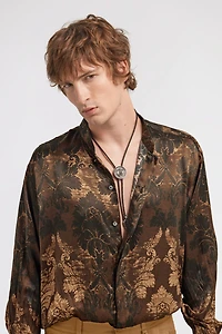 Necklace Bolo Tie With Monogram RC