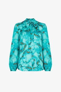 Marble-Print Shirt