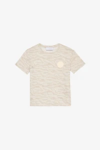 T-Shirt With Tiger Skin Print And Patch