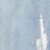 Light Blue Laminated Denim Jacket