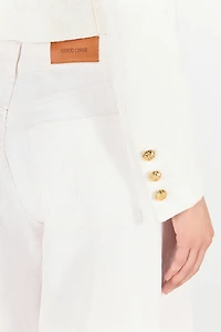 Wall Print Cropped Jacket