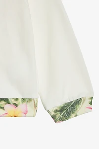Sweatshirt With Embroidered Flowers And RC Monogram
