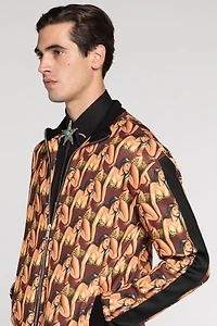 Graphic-Print Track Jacket