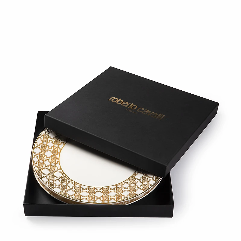 Monogram Gold 2 Dinner Plates Set