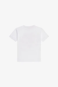 Optical White T-Shirt with Logo Print