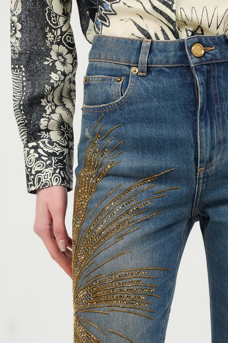 Jeans With Rhinestones