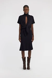 Short dress with knot