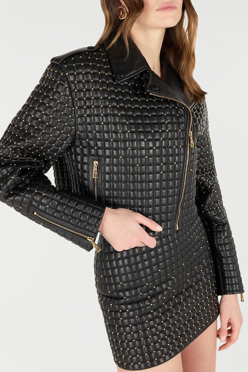 Cropped Jacket With 3D-Effect Quilting