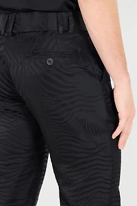 Flared Pants With Tiger Skin Pattern