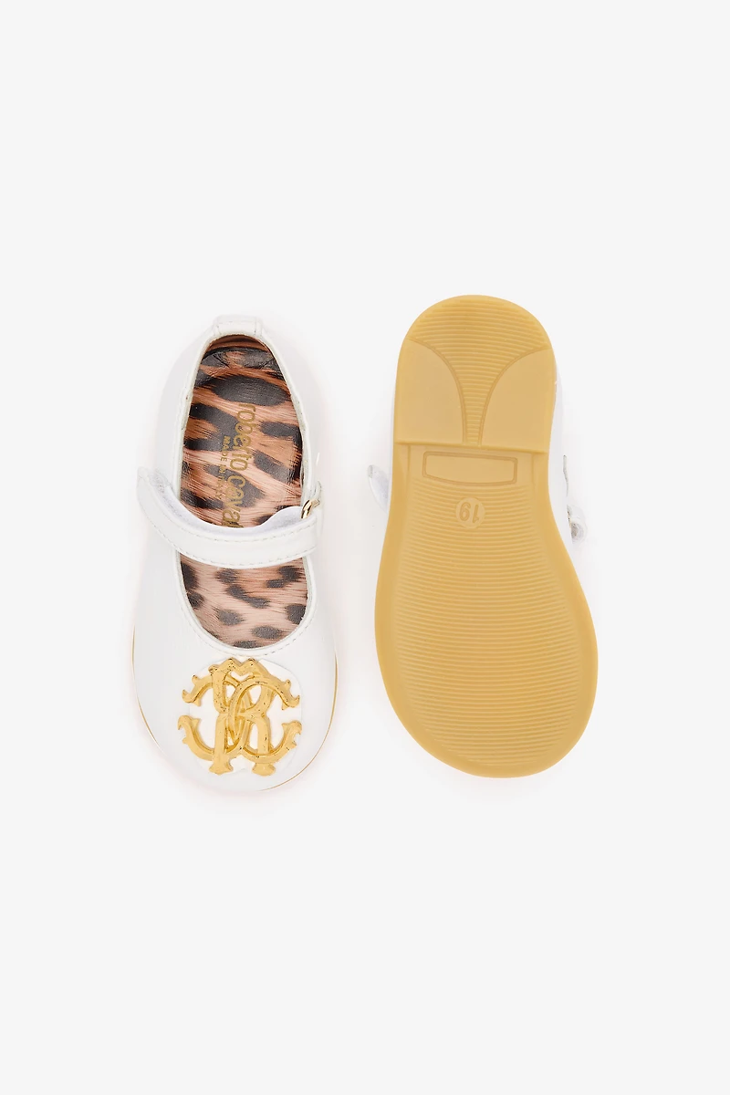 Mary Janes With Golden RC Monogram