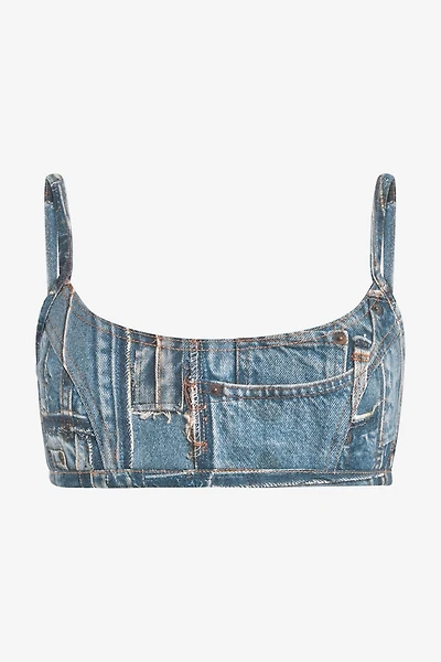 Bralette Denim Patchwork Capsule Collection