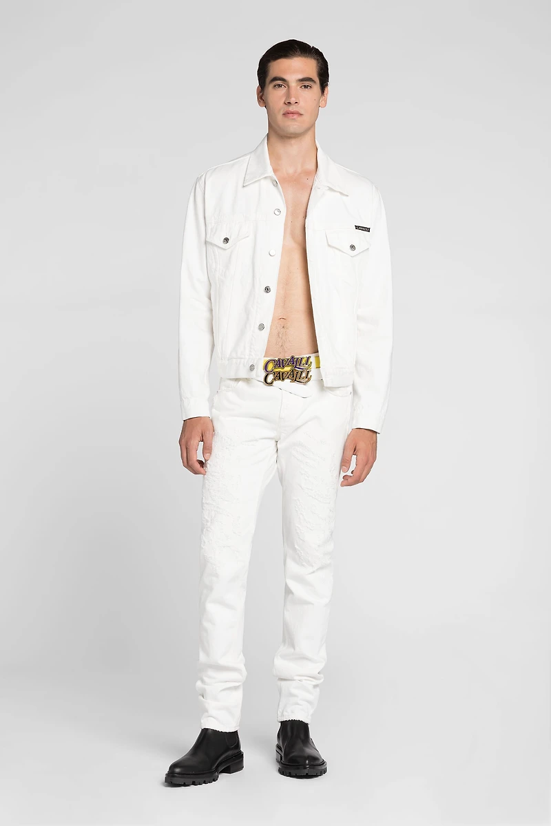 Straight-leg jeans