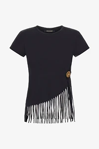 Fringe Trim T-Shirt