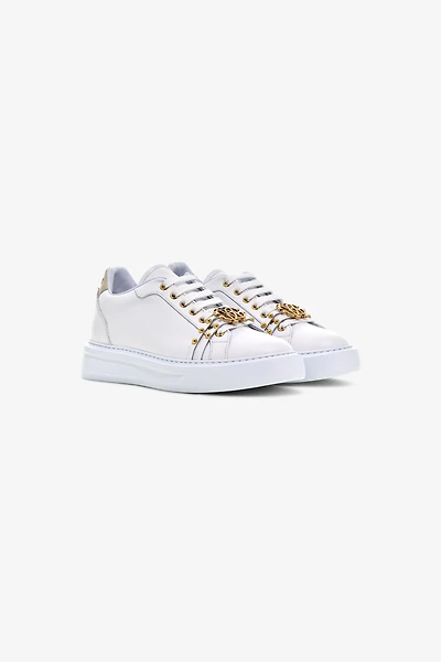 Studded Leather Sneakers