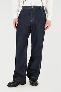 Jeans With Loose Leg And RC Monogram