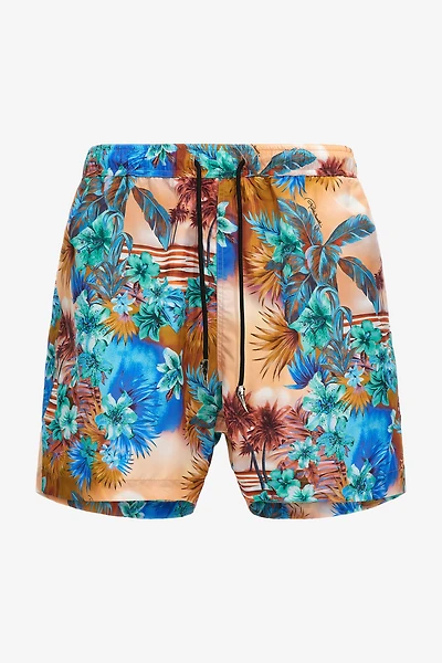 Hawaii Print Swim Trunks