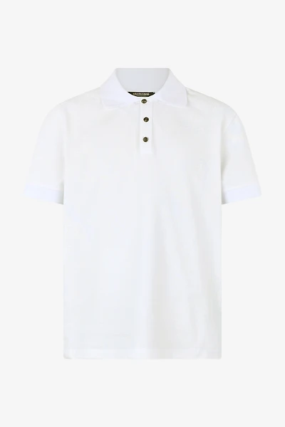 Snake Scale-Print Polo