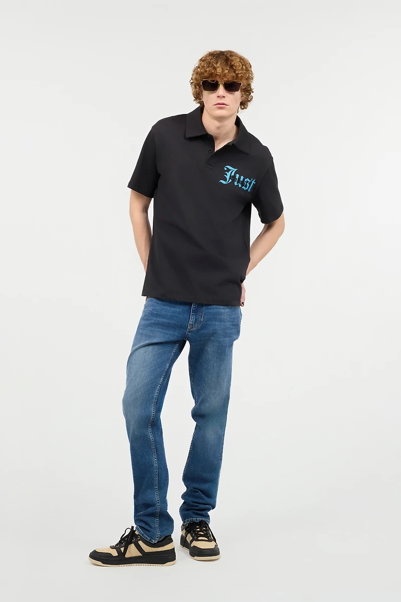 Polo-Shirt With Lettering
