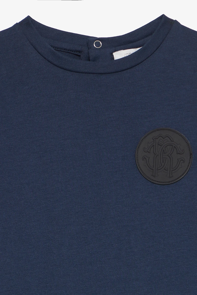 Soft Cotton T-Shirt With Patch