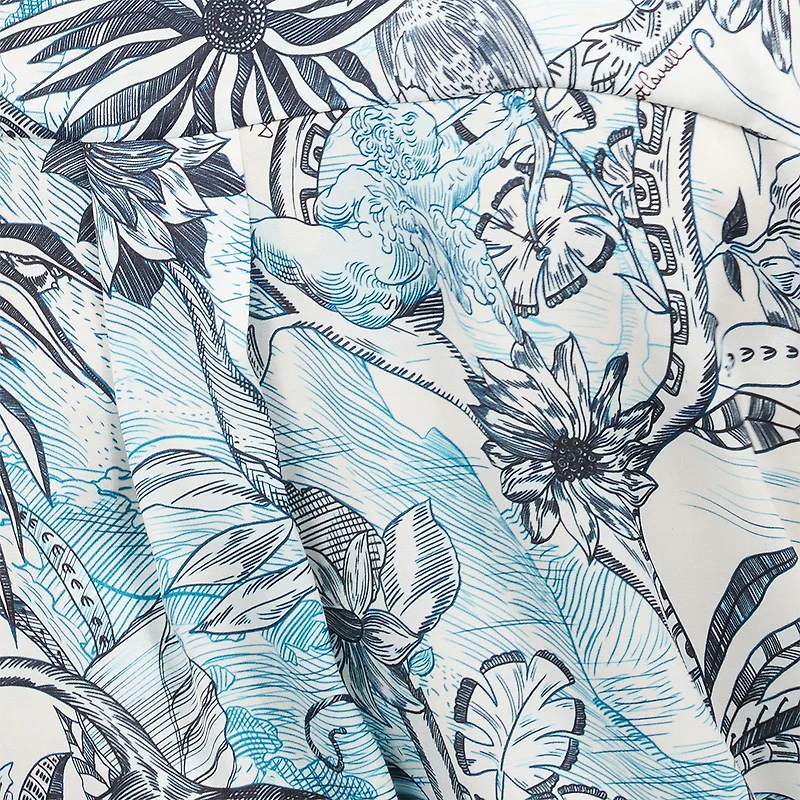 Shirt With Python And Jungle Print