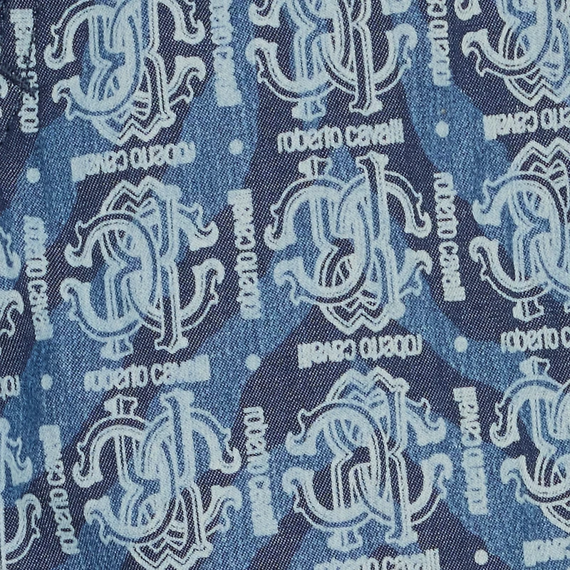 Tiger Skin-Print Pants With RC Monogram And Lettering
