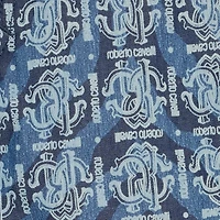 Tiger Skin-Print Pants With RC Monogram And Lettering