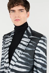 Zebra-Print Blazer