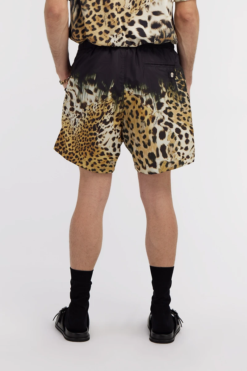 Swim shorts with Jaguar Skin print