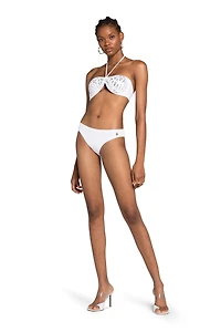 White Logo Monogram RC Bikini