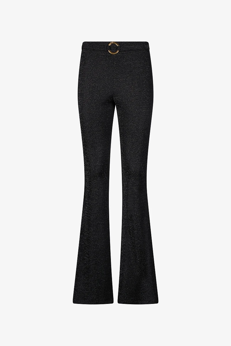 Black Trousers With Snake Buckle