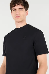 T-Shirt With RC Monogram And Logo Embroidery