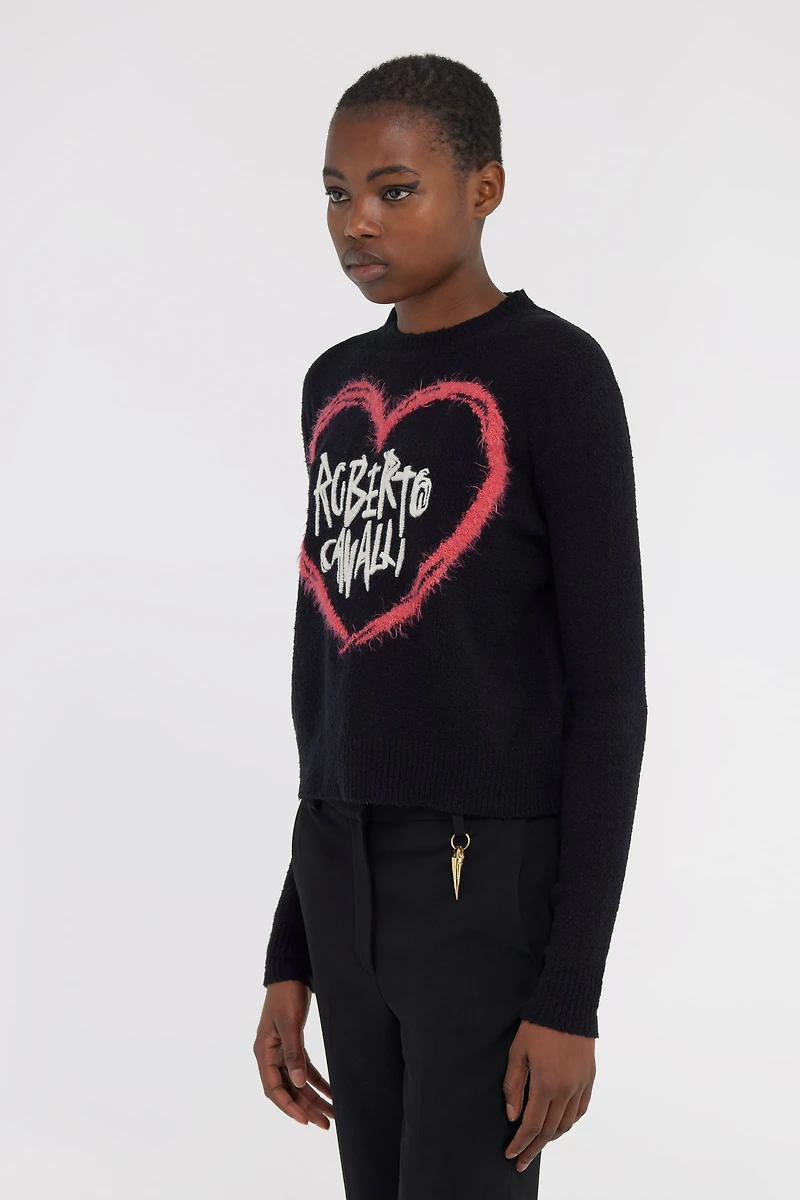 Sweater With Heart Logo