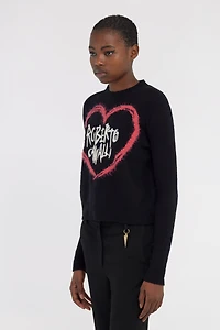 Sweater With Heart Logo