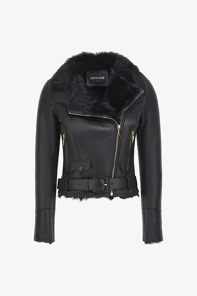 Shearling Biker Jacket