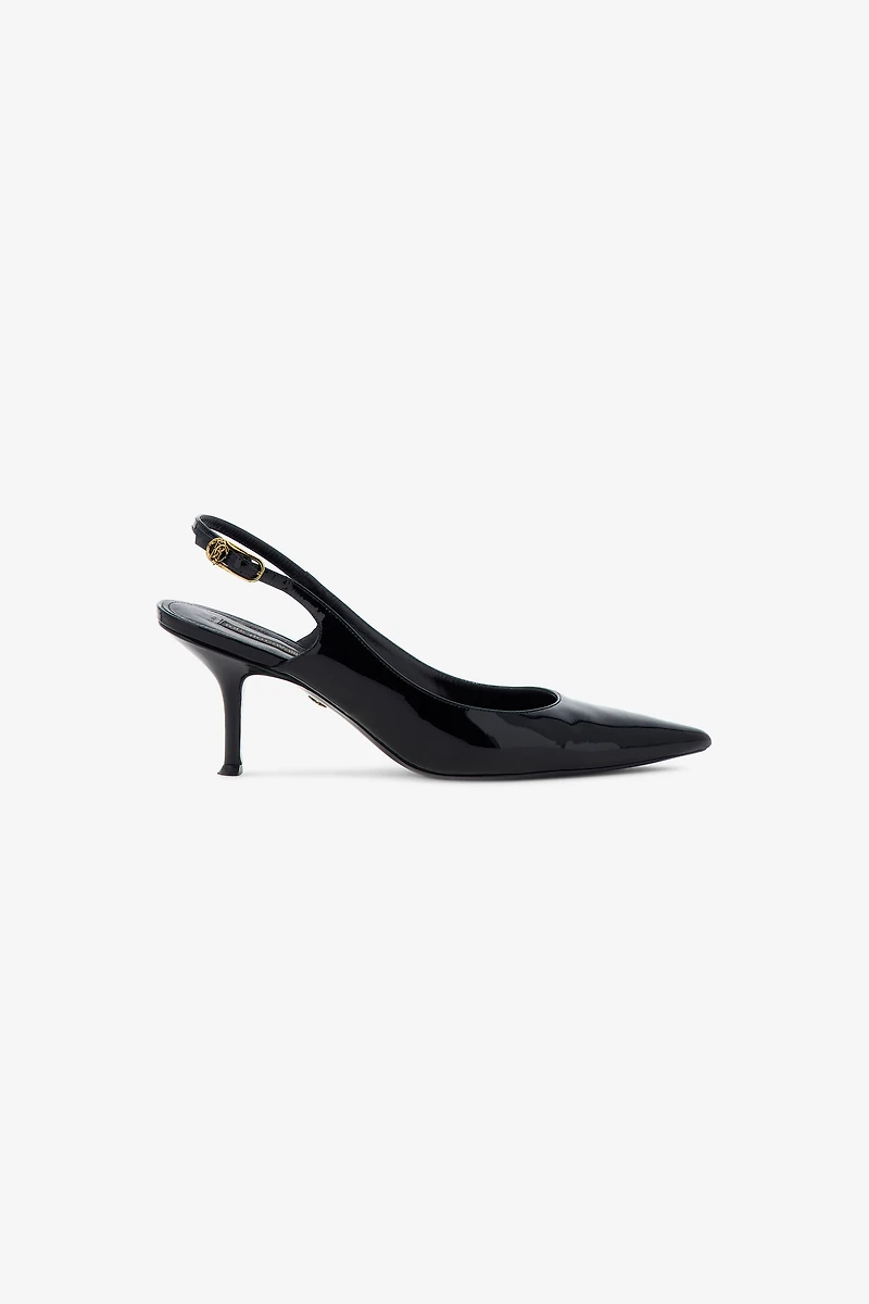 Leather Slingback Pumps