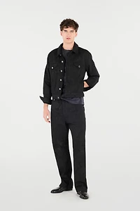 Python-Print Denim Jacket