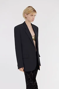 Black Single-Breasted Jacket