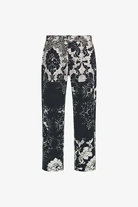 Broccato Print Jeans
