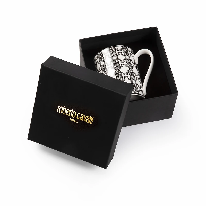 Monogram Black Mug In Gift Box