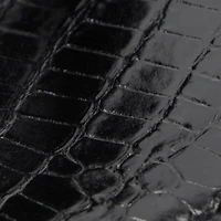 Black Braided Jewelled Cage Sandal