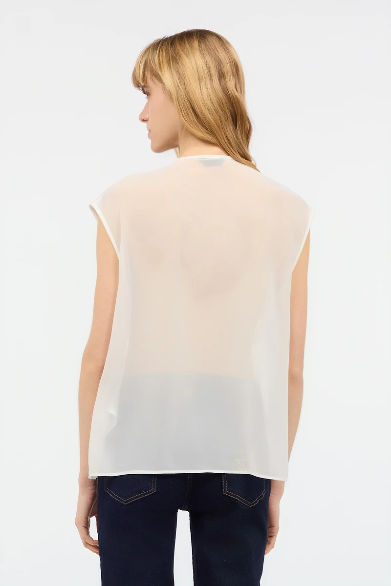 See-Through Sleeveless Top