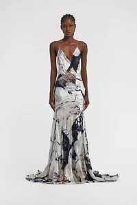 Marble Print Dress