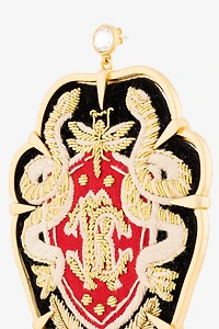 RC Monogram Crest Earring